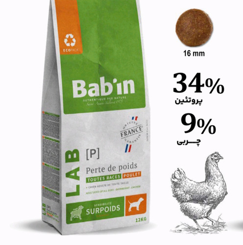 غذای سگ با اضافه وزن یا مستعد به چاقی Babin